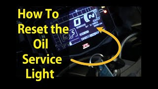 How to Reset the Oil Service Light on your 1723 GSXR1000 [upl. by Hoeg464]