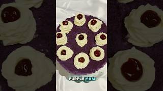 Ube or purple yam in a cake shorts ube purpleyam cakes [upl. by Frayda759]