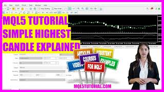 MQL5 TUTORIAL  Simple Highest Candle explained in 5 min [upl. by Bertle]