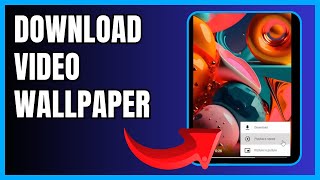 How To Download Video Wallpaper From Pinterest  Easy Guide [upl. by Ynatsyd]