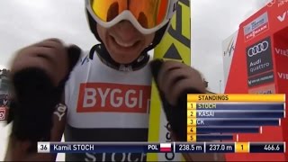 Kamil Stoch zwycięstwo Vikersund 2017 Skoki Polaków Vikersund 19032017 [upl. by Icul]