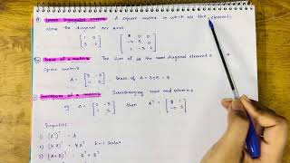 Types of Matrices  Part 2 [upl. by Irrol]