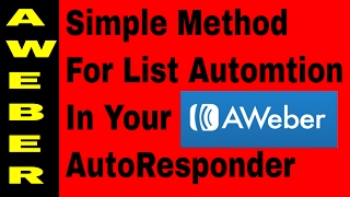 How To Do AWeber Autoresponder List Automation And How To Move Subscribers From One List To Another [upl. by Ianthe]