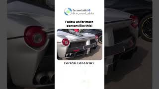 🐴 Satisfying classic Ferrari LaFerrari  startup sound cars shorts [upl. by Ecyaj]