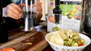 Hamilton Beach 3in1 Electric Spiralizer review [upl. by Tawney]