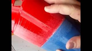 Smoothing PLA 3D Printed Pieces NO Bondo or Wood Filler [upl. by Aihtenak]