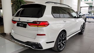 2022 BMW X7 White Color  Wild Luxury White SUV  Exterior and Interior Walkaround [upl. by Leinod]