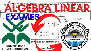 Álgebra linear e geometria analítica cobrado nos exames de admissão UEM e UP [upl. by Katina410]