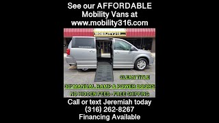 Wheelchairmobility van 2014 Dodge Caravan SXT 5080 88k Miles 25995 w FREE SHIPPING [upl. by Derfla]