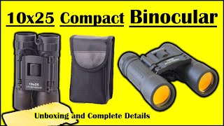 Unboxing  Zhengtu Compact 10x25 Mini Binoculars  Compact Binocular  Monocular [upl. by Enaitsirk]