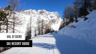 Val dIsere Tignes ski resort guide 39 Le Fornet top to bottom [upl. by Esirec768]