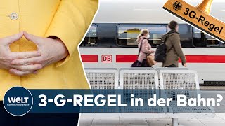 CORONA in DEUTSCHLAND MERKEL will 3GRegel im Bahnverkehr [upl. by Vic]