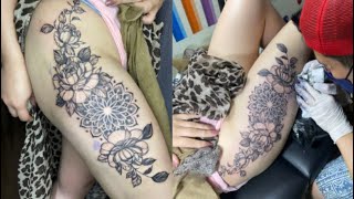 FLORAL MANDALA TATTOO trending inkzentattoo mandalatattoo [upl. by Bodi]