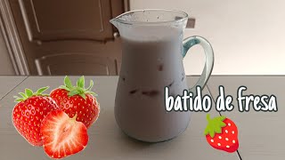 DELICIOSO BATIDO de FRESA 🍓 [upl. by Whiteley]