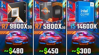 RYZEN 7 9800X3D vs RYZEN 7 5800X3D vs INTEL i514600K  Test in 6 Games [upl. by Jillayne]