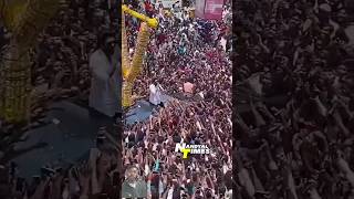 Allu Arjun Huge Croud In Nandyal  Pushpa 2 Croud [upl. by Illak]