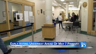 Early Voting Underway Ahead Of May 7 Primary [upl. by Yblehs526]