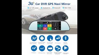 Unboxing Junsun E515 Car DVR 3G Mirror 65quot Dash Cam Full HD 1080P Video Recorder Camera [upl. by Aciretahs]