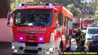 E  Kurzbericht BERUFSFEUERWEHR STUTTGART HAT SAUNABRAND SCHNELL IM GRIFF  StuttgartSüd [upl. by Gunn654]