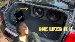 INSTALLING A SUBWOOFER IN MY AUDI [upl. by Kessler]