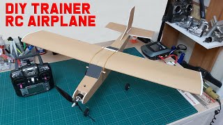 How To Make RC Trainer Airplane DIY Model Airplane For Beginners [upl. by Ayar]