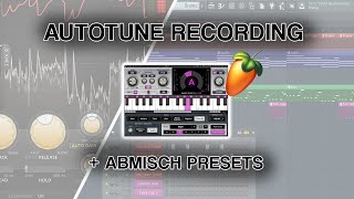 Mit AutoTune aufnehmen in FL Studio 20  fabfilter Abmisch Presets [upl. by Eanil]