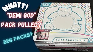 DEMI GOD PACK 151 ETB trying to complete the 151 master set [upl. by Einnor981]