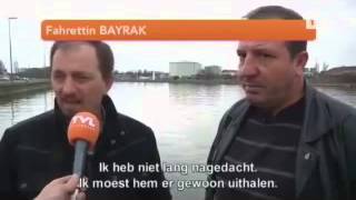 Helden redden man uit kanaal in Genk [upl. by Balch]