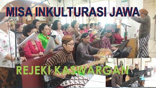 REJEKI KASWARGAN IRINGAN CAMPURSARI  MISA INKULTURASI JAWA  GEREJA STTERESIA JAMBI [upl. by Aieka224]