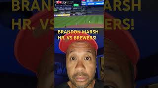 BRANDON MARSH HR  Phillies vs BREWERS  MLB HIGHLIGHTS  91624 shorts phillies mlb [upl. by Anerak]