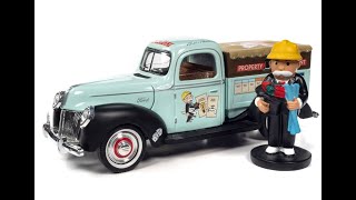 Monopoly 1940 Ford Property Management Truck 118 Scale DieCast Metal Vehicle with Resin Figure [upl. by Husein794]