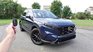 2025 Honda CRV Sport L Hybrid AWD Start Up Walkaround Test Drive and Review [upl. by O'Doneven]