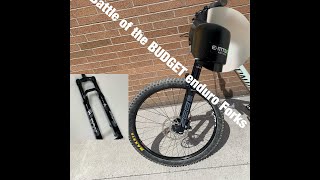 Reviews of Fox 36 Float Rhythm Rockshox Yari Rockshox Zeb R Battle of the Budget Enduro Forks [upl. by Branscum749]