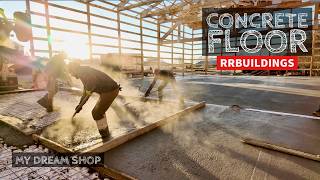 My Dream Shop Ep20 Pouring the Concrete Floor [upl. by Adlecirg]