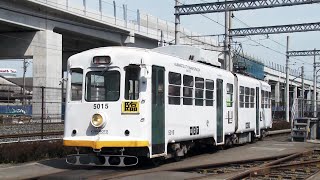 熊本市電連接5000形電車 A系統 運転席展望＋運転操作映像 [upl. by Yehsa930]