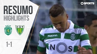 Highlights  Resumo Sporting 11 Tondela Liga 1819 33 [upl. by Aneertak850]