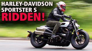 HarleyDavidson Sportster S 2021 First UK Ride and Review [upl. by Drusi726]