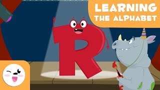 Learn the letter quotRquot with Rhino Roy  The alphabet for children  Phonics For Kids [upl. by Nylarat]