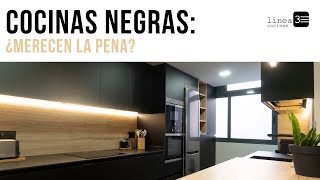 Cocinas NEGRAS Ventajas y Desventajas ¡Y muchos diseños [upl. by Fai239]