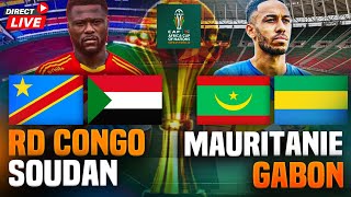 🔴RD CONGO  SOUDAN   MAURITANIE  GABON 🔵⚪AUBAMEYANG MBEMBA QUALIFIÉS   CAN 2023 [upl. by Nyar]