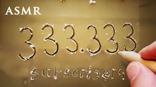 ASMR Digit 3 Wax Carving in 33 Ways  333333 Sub Special [upl. by Eniluj]