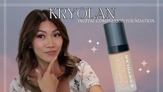 Kryolan Digital Complexion Foundation FULL DAY WEAR TEST  Nadia Ngo [upl. by Caton435]