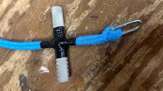 How to make a doublestrios rope extension with peg [upl. by Ynamreg]