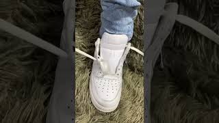 How to lace Air Force 1 Laces Tutorial [upl. by Aenyl]