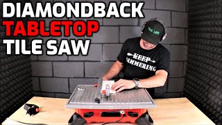 Diamondback 7quot Tabletop Tile Saw by Harbor Freight Full Review [upl. by Houston]