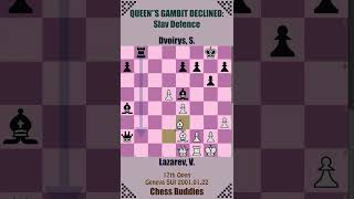 GRUENFELD Defence 🔴 Lazarev V vs Dvoirys S  Geneva SUI 20010122 [upl. by Eugor]