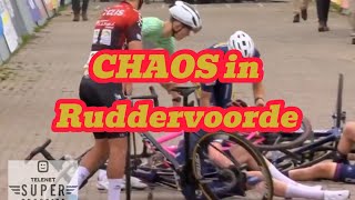 KEY MOMENTS  Cyclocross Telenet Superprestige Ruddervoorde [upl. by Capone90]