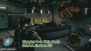 Resident Evil 5 BSAA Emblem Guide Chapter 61 [upl. by Franzen]