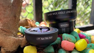 Apexel 170 degree super wide angle lens vs Apexel 045x wide angle lensWith samples [upl. by Kore]