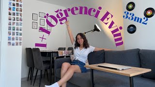 ÖĞRENCİ EVİM 🏡🌸  33m2 11 EV TURU  bol kahkahalı bol faydalı bir video [upl. by Oenire260]